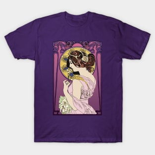 Pre-Raphaelite Girl 4 (Purple) T-Shirt